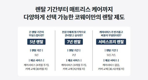 웅진코웨이침대렌탈 상담 시 꿀팁 모음